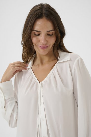 Kaffe Curve Gina Shirt White - Chemisiers - 