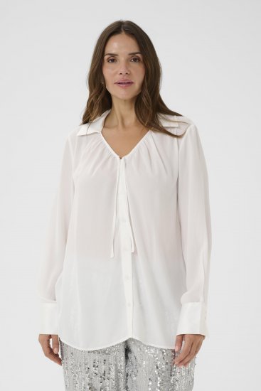 Kaffe Curve Gina Shirt White - Chemisiers - 