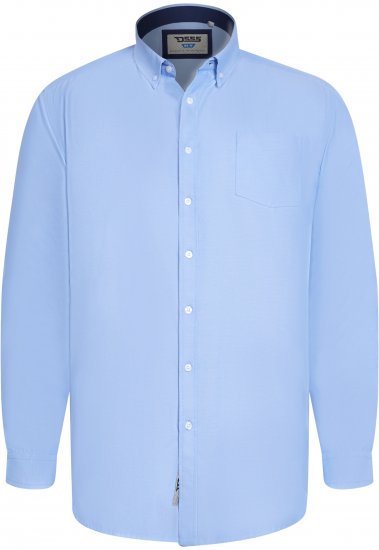 D555 Richard Chemise Oxford Manches Longues TALL Bleu Ciel - TALL chemises - 