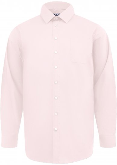 D555 Oliver Chemise Stretch Manches Longues Anti-Taches Sans Repassage Rose - Chemises - Chemises Grandes Tailles Hommes