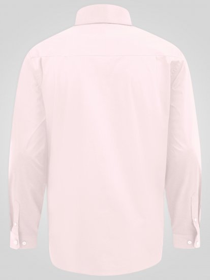 D555 Oliver Chemise Stretch Manches Longues Anti-Taches Sans Repassage Rose - Chemises - Chemises Grandes Tailles Hommes