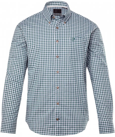 JP1880 Shirt Checked Traditional Long Sleeve Jade - Tenues de fête - Tenues de fête – Pour célébrer avec style et confort