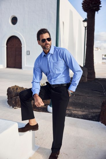 JP1880 Shirt Business Comfort Fit Light Blue TALL - VÊTEMENTS HOMME MT-6XLT - Vêtements Tall Homme