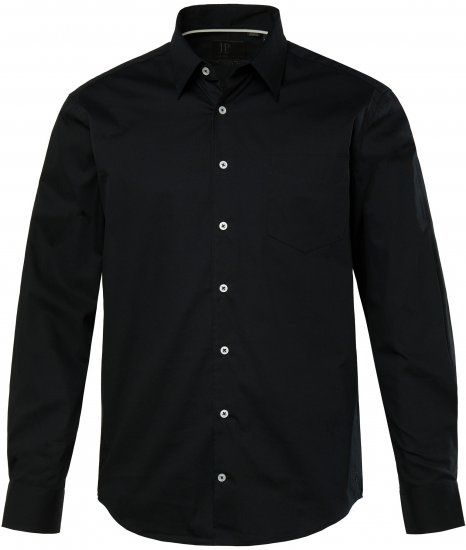 JP1880 Shirt Long Sleeve Modern Fit Black TALL - VÊTEMENTS HOMME MT-6XLT - Vêtements Tall Homme