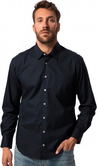 JP1880 Shirt Long Sleeve Modern Fit Navy Blue TALL - VÊTEMENTS HOMME MT-6XLT - Vêtements Tall Homme