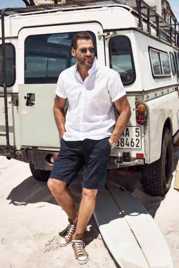 JP1880 Business Modern Fit Short Sleeve Shirt TALL Off-White - TALL chemises - 