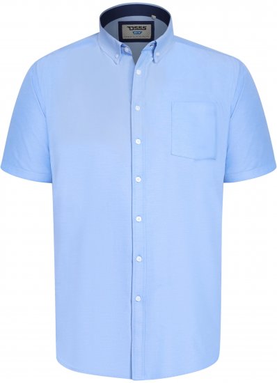 D555 James Chemise Oxford Manches Courtes TALL Bleu Ciel - TALL chemises - 