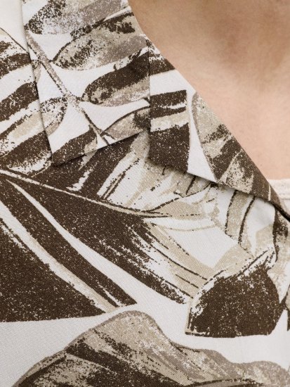 Jack & Jones Jeff Resort Short Sleeve Shirt Brown - Chemises - Chemises Grandes Tailles Hommes