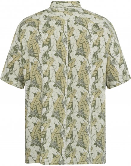 North Latitude 61310 Chemise en Viscose Imprimé Intégral Vert Olive - Chemises - Chemises Grandes Tailles Hommes