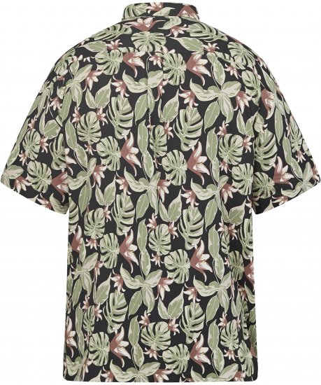 North Latitude 61357 Chemise en Viscose Imprimé Intégral Noir - Chemises - Chemises Grandes Tailles Hommes