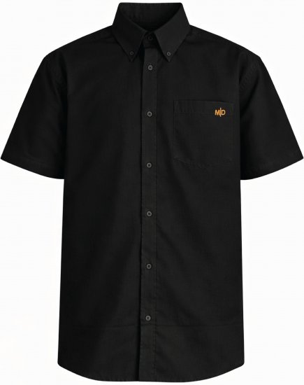 Motley Denim Zagreb Chemise manches courtes Noir - Chemises - Chemises Grandes Tailles Hommes