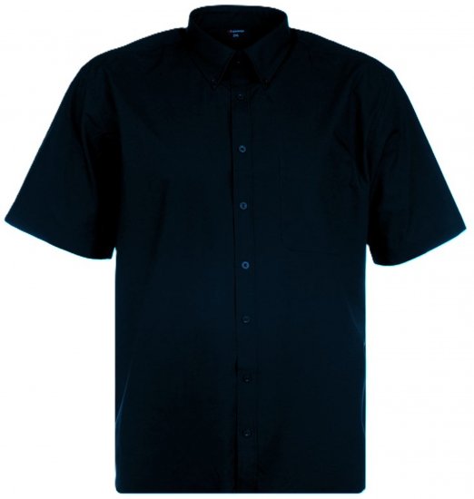 Espionage SH149 Plain Short Sleeve Shirt Navy - Chemises manche courte - Chemises Homme Manche Courte Grande Taille