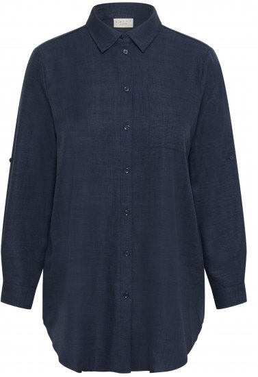 Kaffe Curve Ellie Shirt Tunic Moon Indigo Blue - Tuniques - 