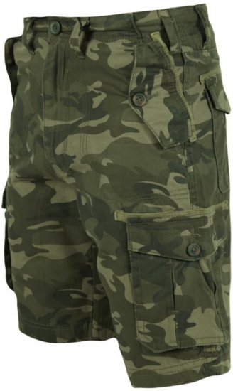 D555 Camaro Camo Printed Cargo Shorts Khaki - Shorts - Shorts hommes grande taille