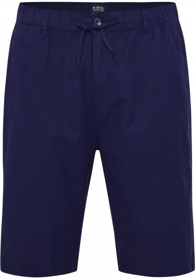 North Latitude 51137 Linen Elastic Waist Shorts Navy - Shorts - Shorts hommes grande taille