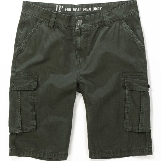 JP1880 Shorts Cargo Bermuda Dark Olive - Shorts - Shorts hommes grande taille
