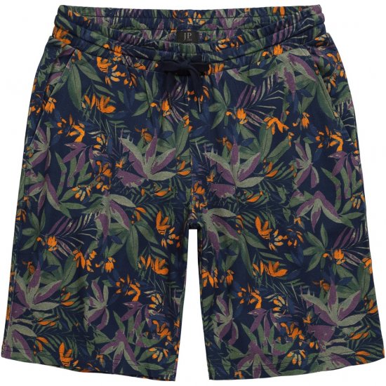 JP1880 Bermuda Shorts Floral All-over Print Navy - Shorts - Shorts hommes grande taille