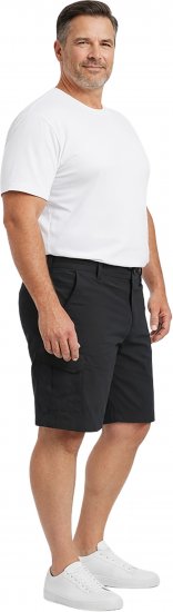 Dobsom Nebraska Pantalon Court Noir - Shorts - Shorts hommes grande taille