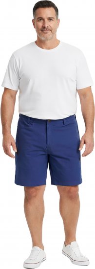 Dobsom Nebraska Pantalon Court Bleu - Shorts - Shorts hommes grande taille