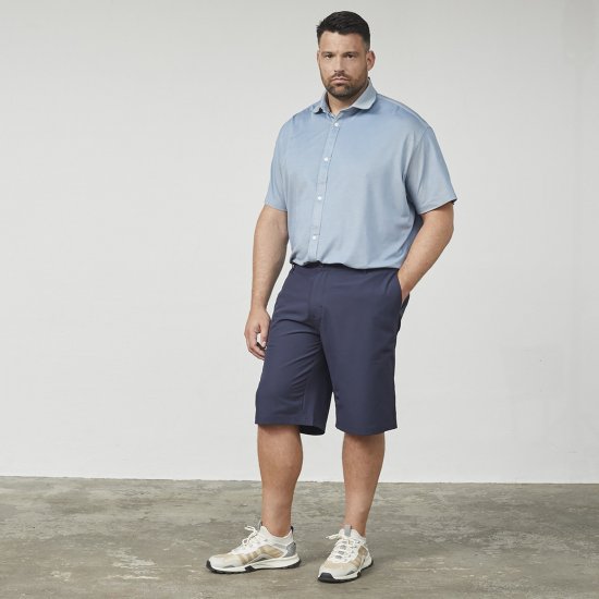 North Latitude Cool Effect Comfort Fit Shorts Blue - Shorts - Shorts hommes grande taille