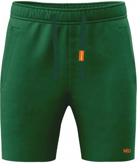Motley Denim Paris Sweatshorts Racing Green - Pantalons/shorts de survêtement - Survêtement/jogging grandes tailles