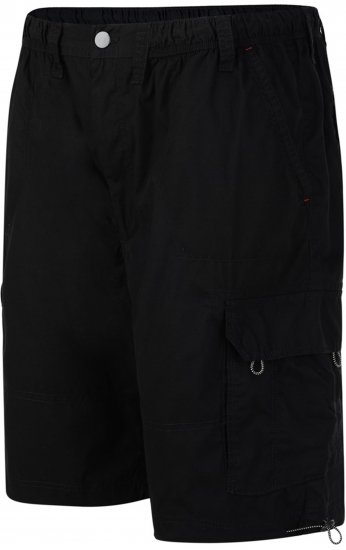 Espionage ST042 Cargo Shorts Black - Shorts - Shorts hommes grande taille