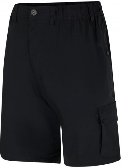 Espionage ST066 Stretch Poplin Cargo Shorts Black - Shorts - Shorts hommes grande taille