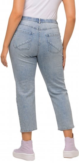 Ulla Popken Stonewashed Distressed Boyfriend Jeans Light Blue - Jeans & Pantalons Femme Grandes Tailles – Plus Size - 