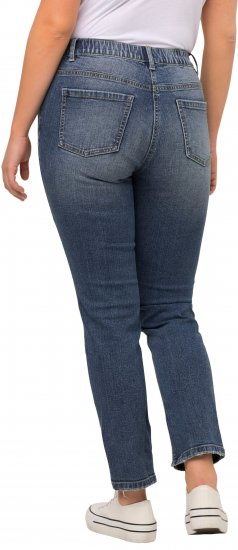 Ulla Popken Distressed Stretch Fit Sarah Jeans Blue Denim - Jeans & Pantalons Femme Grandes Tailles – Plus Size - 