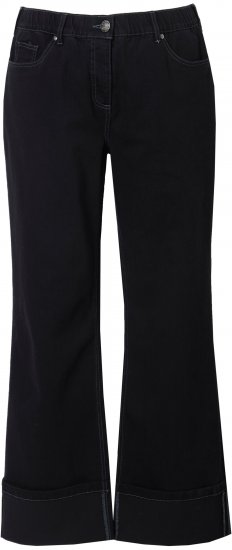 Ulla Popken Flared Leg Jeans Black - Jeans & Pantalons Femme Grandes Tailles – Plus Size - 
