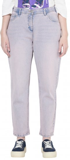 Ulla Popken Dyed Stretch Fit Boyfriend Jeans Light Light Blue Denim - Jeans & Pantalons Femme Grandes Tailles – Plus Size - 