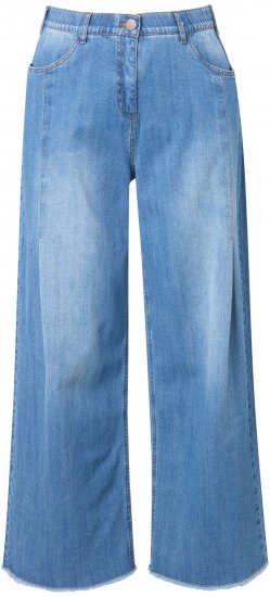 Ulla Popken Extra Wide Leg Stretch Fit Jeans Light Blue - Jeans & Pantalons Femme Grandes Tailles – Plus Size - 