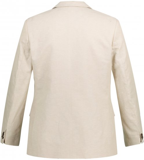 JP1880 Kos Linen Blend Jacket Sand - Costumes - Costumes grandes tailles 