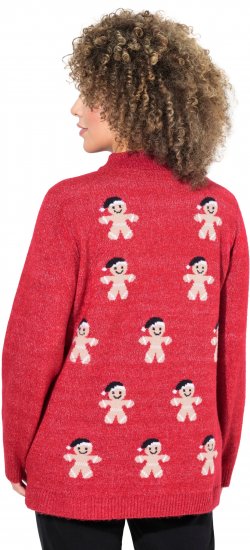 Ulla Popken Gingerbread Men Sweater Salsa Red - Sweatshirts & hoodies - 