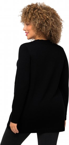 Ulla Popken Gingerbread Man Christmas Sweater Black - Sweatshirts & hoodies - 