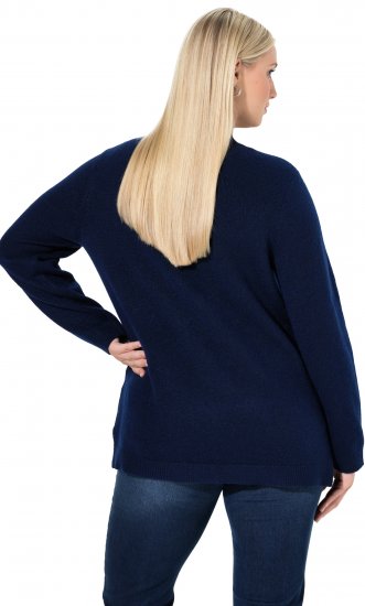 Ulla Popken Whimsical Holiday Sweater Navy - Sweatshirts & hoodies - 