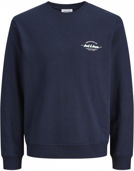 Jack & Jones Brandon Sweatshirt Navy - Sweatshirts & hoodies - Sweatshirts/Hoodies grande taille homme