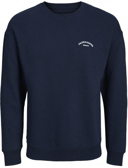 Jack & Jones College Logo Sweatshirt Navy - Sweatshirts & hoodies - Sweatshirts/Hoodies grande taille homme