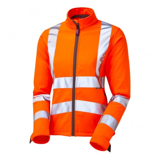 Leo Honeywell EcoViz Women's Softshell Jacket Orange - Vêtements de travail - 