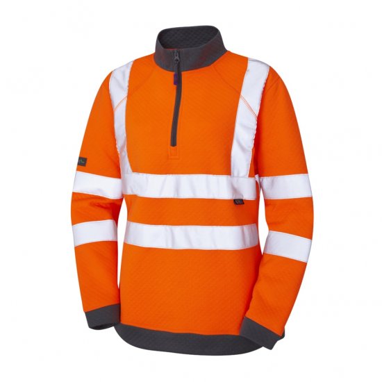 Leo Elberry EcoViz Women's 1/4 Zip Sweatshirt - Vêtements de travail - 