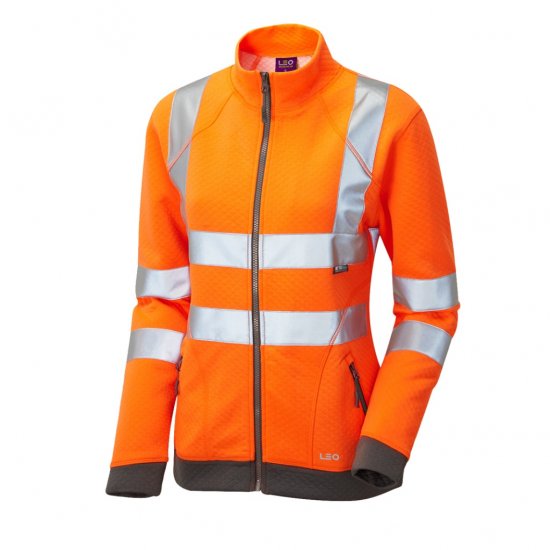 Leo Hollicombe EcoViz Women's Zipped Sweatshirt - Vêtements de travail - 