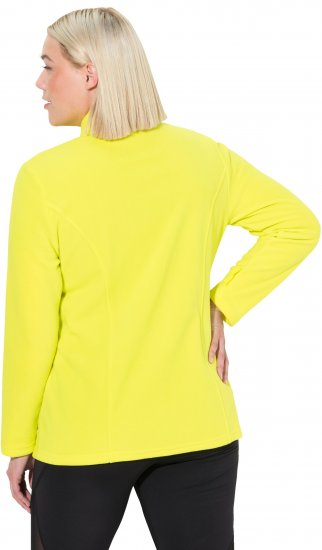Ulla Popken Modular Fleece Zip Front Jacket Lime - Sweatshirts & hoodies - 