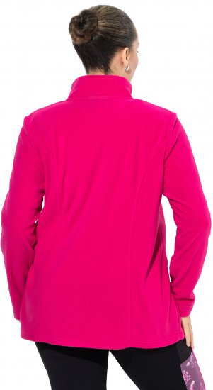 Ulla Popken Modular Fleece Zip Front Jacket Light Heather - Sweatshirts & hoodies - 