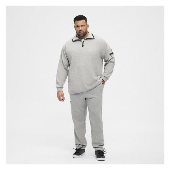 North Latitude Ottoman Sweatshirt Mid Grey - Sweatshirts & hoodies - Sweatshirts/Hoodies grande taille homme