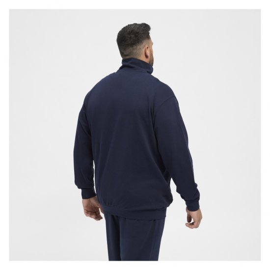 North Latitude Full-Zip Sweatshirt Navy Blue - Sweatshirts & hoodies - Sweatshirts/Hoodies grande taille homme