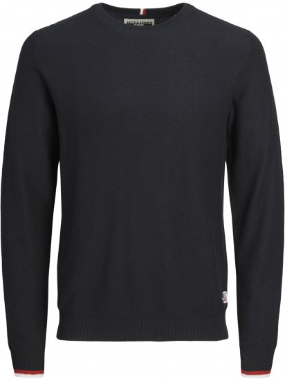 Jack & Jones Logan Spring Knitted Pullover Navy - Sweatshirts & hoodies - Sweatshirts/Hoodies grande taille homme