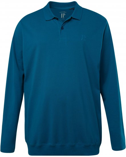 JP1880 Polo Shirt Long Sleeve Blue - Polos - Polos homme grande taille