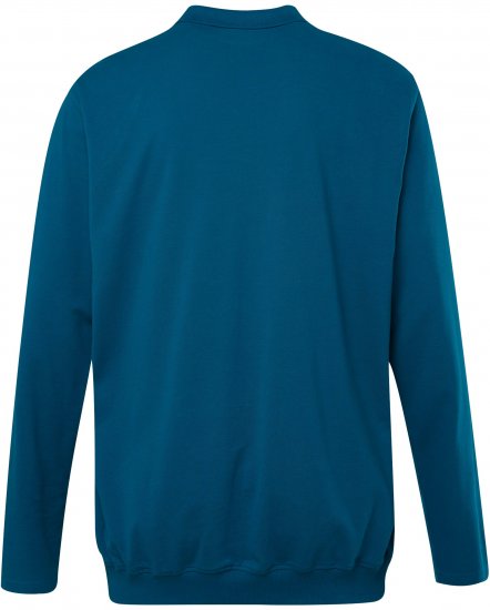 JP1880 Polo Shirt Long Sleeve Blue - Polos - Polos homme grande taille