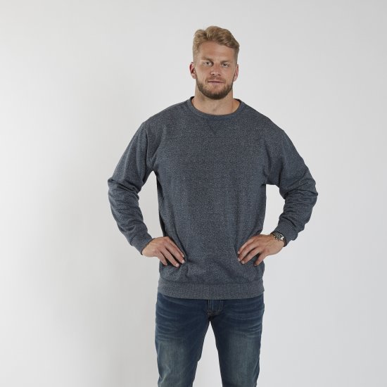 North Latitude O-Neck Sweatshirt Blue Melange TALL - TALL sweatshirts - Sweats et hoodies TALL