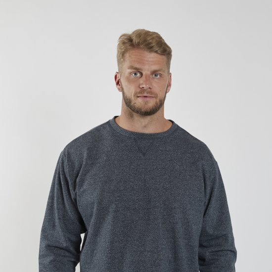 North Latitude O-Neck Sweatshirt Blue Melange TALL - TALL sweatshirts - Sweats et hoodies TALL